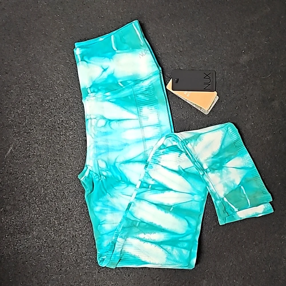 NUX Hand Dyed Leggings High Rise New - Picture 1 of 4